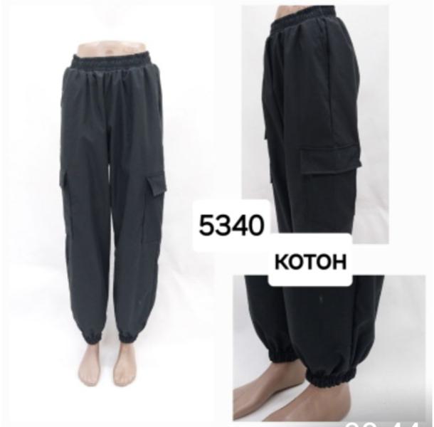 Штаны спорт MSO (S-XL) 5340 black (деми)