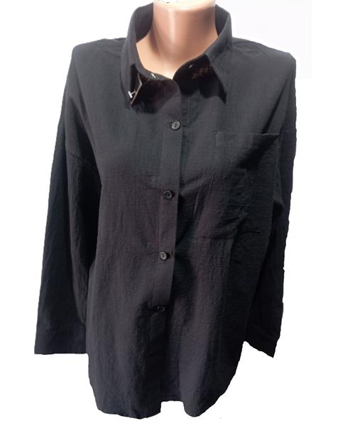 Рубашка MSO (S-XL) 32681 black (деми)
