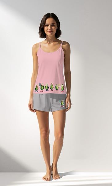 Пижама Trikotag (S-XL) T706 pink (лето)