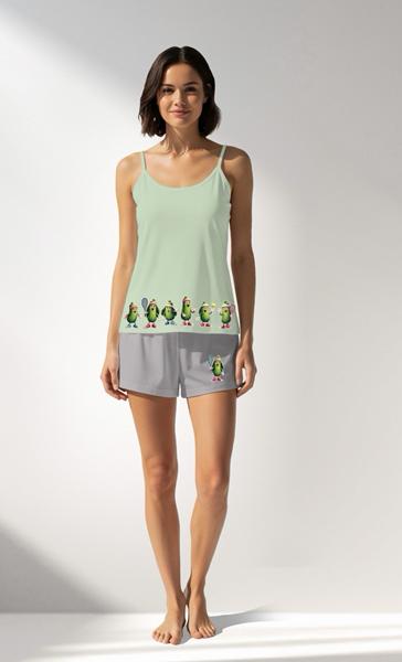 Пижама Trikotag (S-XL) T707 l.green (лето)
