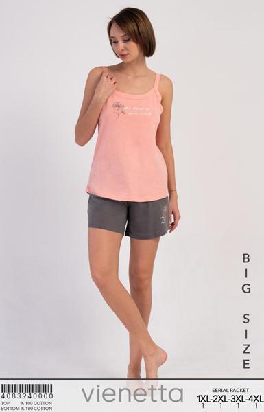 Пижама Trikotag (XL-4XL) T709 pink (лето)
