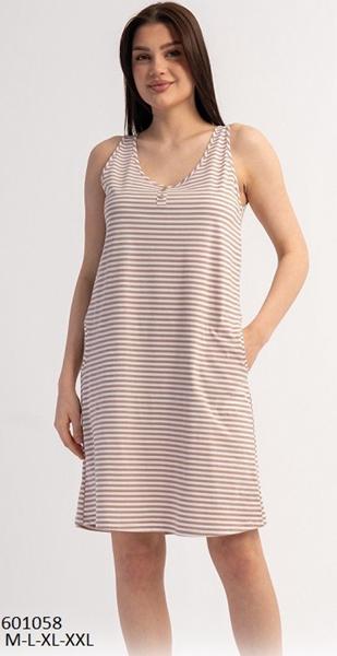 Ночнушка Trikotag (M-2XL) 601058 beige (лето)