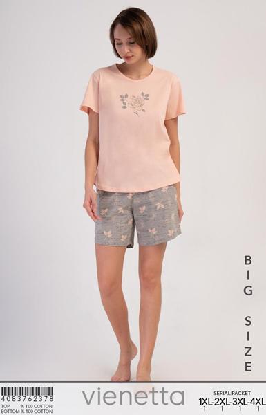 Пижама Trikotag (XL-4XL) T727 peach (лето)