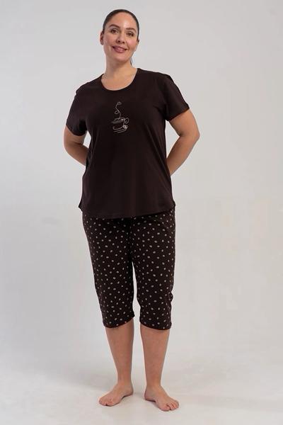 Пижама Trikotag (XL-4XL) T742 brown (лето)