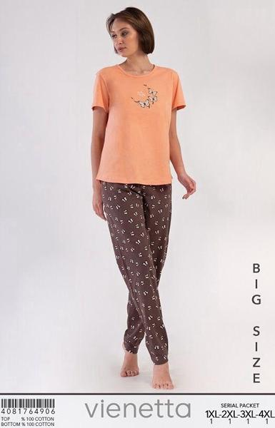Пижама Trikotag (XL-4XL) T744 orange (лето)