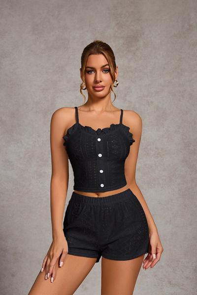 Пижама Trikotag (S-XL) T768 black (лето)