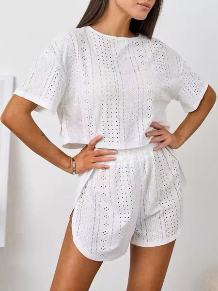 Пижама Trikotag (S-XL) T766 white (лето)