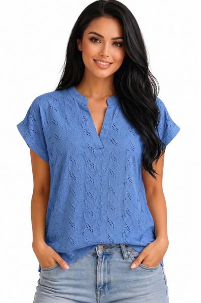 Футболка LeVisha (48-54) 25045 l.blue (лето)