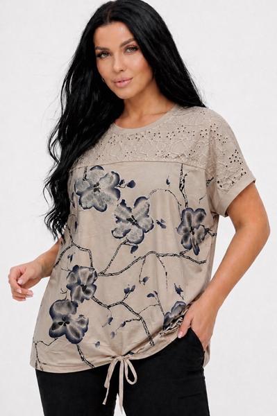 Футболка LeVisha (52-56) 26017 beige (лето)