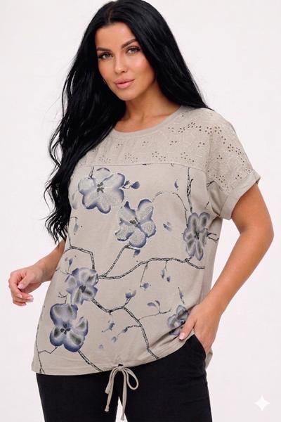 Футболка LeVisha (52-56) 26017 l.beige (лето)