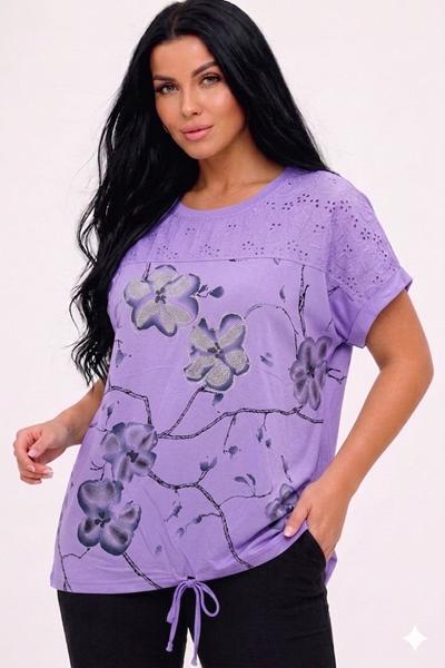 Футболка LeVisha (52-56) 26017 purple (лето)