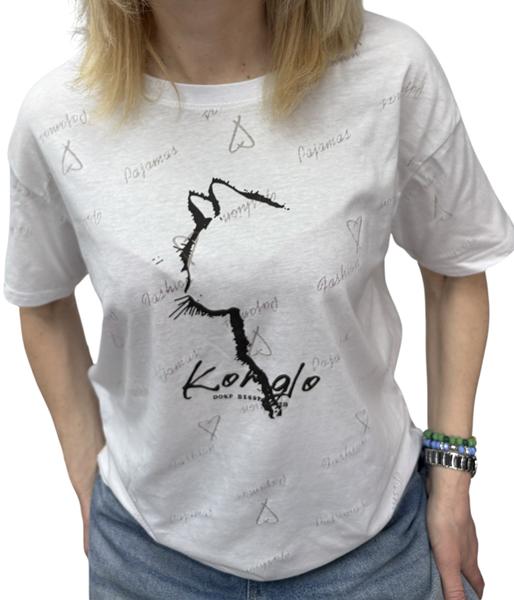Футболка LeVisha (S-L) 26115 white (лето)