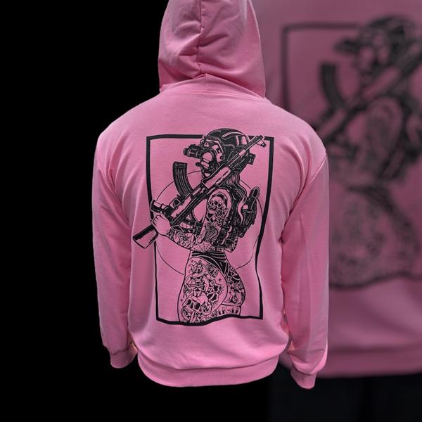 Худи Madoka (M-XL) 1416 pink (деми)