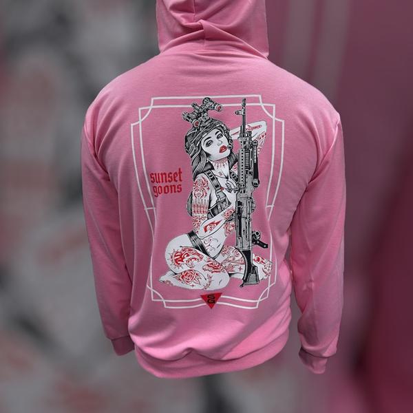 Худи Madoka (M-XL) 1417 pink (деми)