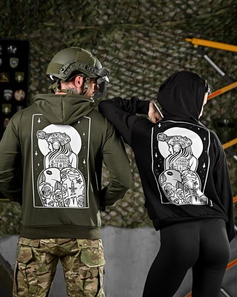 Худи Madoka (L-3XL) 1422 black (деми)