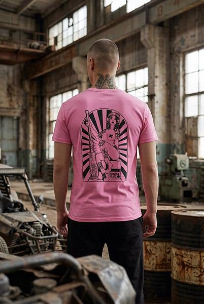 Футболка Madoka (M-3XL) 1433 pink (лето)