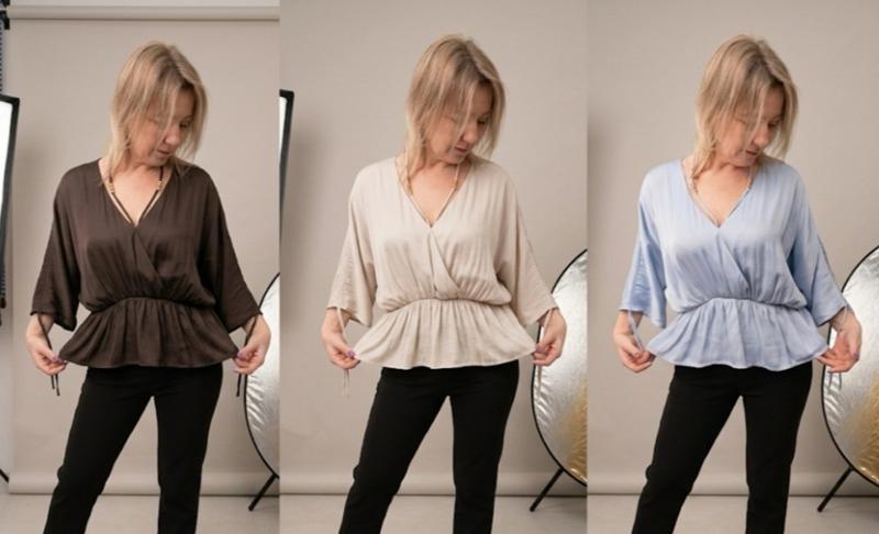Блузка Nefertiti (one size) 157 brown (лето)