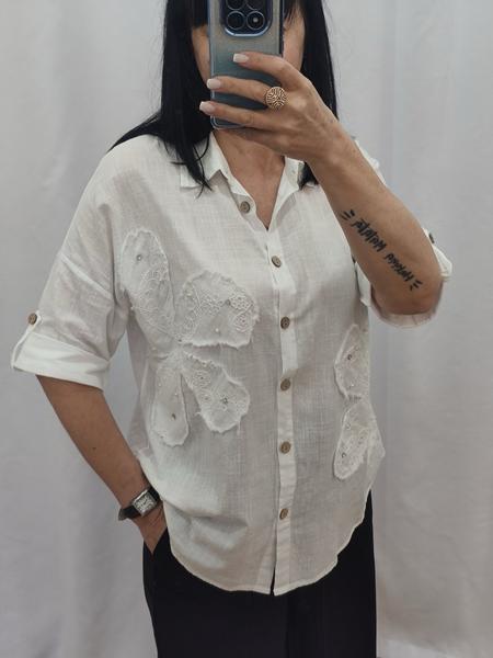Рубашка Nefertiti (48-54) 8003A white (деми)
