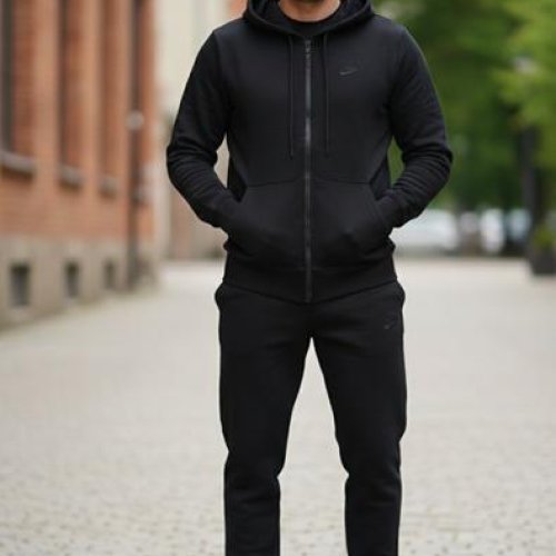Костюм спорт Delviago (46-54) DL632 black (деми) Delviago DL632 black