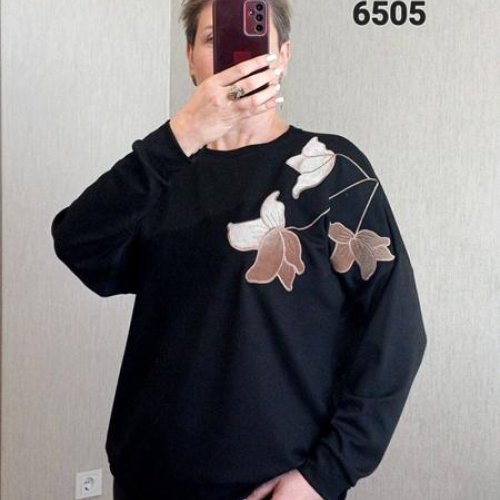 Свитер FSN (52-58) 6505 black (деми) FSN 6505 black