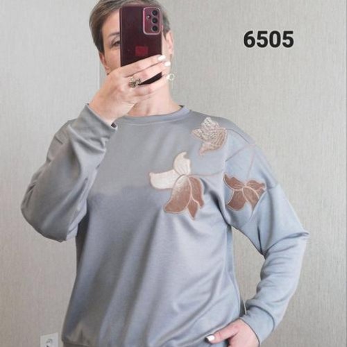 Свитер FSN (52-58) 6505 grey (деми) FSN 6505 grey