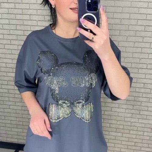 Футболка LeVisha (S-L) 250102 grey (лето) LeVisha 250102 grey