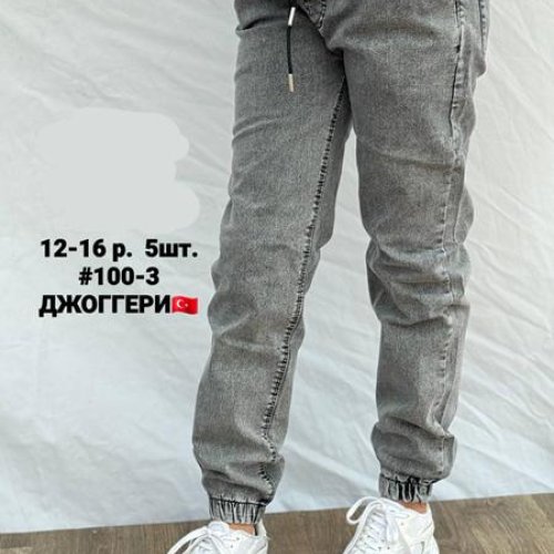 Джоггеры AMZ (12-16) 100-3 grey (деми) AMZ 100-3 grey