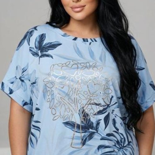 Футболка LeVisha (50-56) 26025 l.blue (лето) LeVisha 26025 l.blue