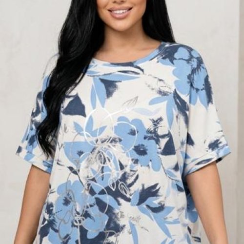 Футболка LeVisha (50-56) 26026 l.blue (лето) LeVisha 26026 l.blue