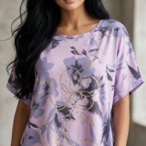 Футболка LeVisha (50-56) 26026 lilac (лето) LeVisha 26026 lilac