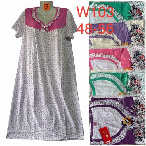 Ночнушка HomeWear (48-56) W103 mix (лето) HomeWear W103 mix