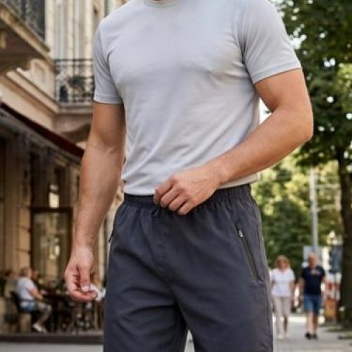 Шорты Delviago (48-56) DL762 d.grey (лето) Delviago DL762 d.grey