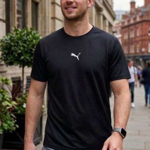 Футболка Delviago (46-54) DL797 black (лето) Delviago DL797 black