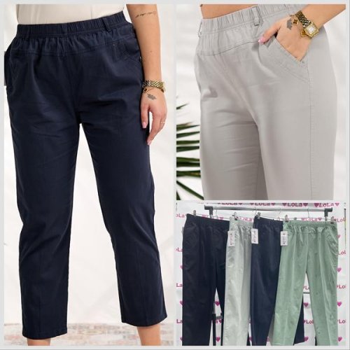 Капри Lola (XL-5XL) LL573 navy (лето) Lola LL573 navy