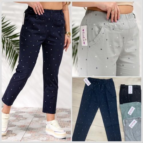 Капри Lola (XL-5XL) LL593 navy (лето) Lola LL593 navy