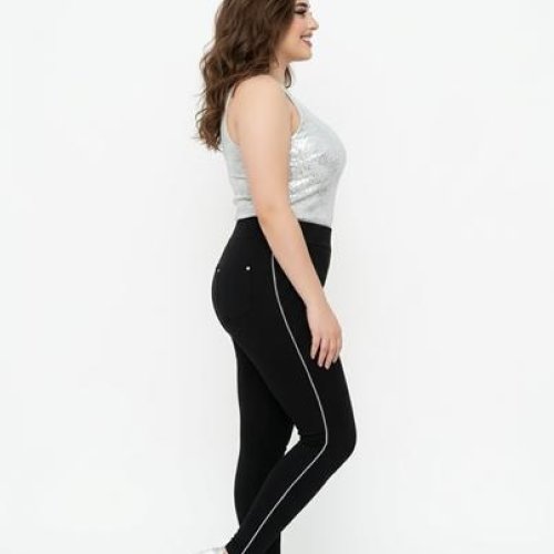 Лосины Sport style (S-XL) 5322 black (деми) Sport style 5322 black