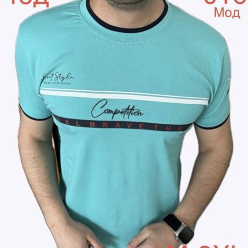 Футболка Надийка (M-2XL) ND1133-016 l.blue (лето) Надийка ND1133-016 l.blue