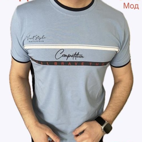 Футболка Надийка (M-2XL) ND1135-016 l.blue (лето) Надийка ND1135-016 l.blue