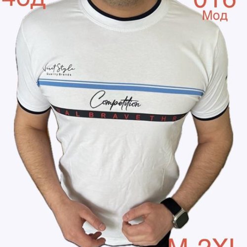 Футболка Надийка (M-2XL) ND1138-016 white (лето) Надийка ND1138-016 white