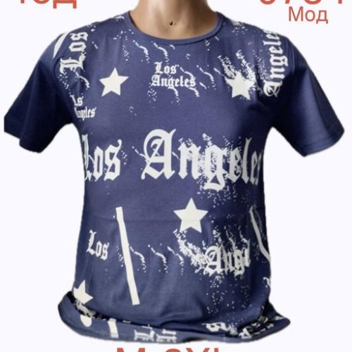 Футболка Надийка (M-2XL) ND1152-0754 blue (лето) Надийка ND1152-0754 blue