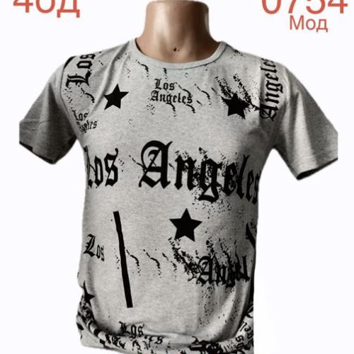 Футболка Надийка (M-2XL) ND1154-0754 grey (лето) Надийка ND1154-0754 grey