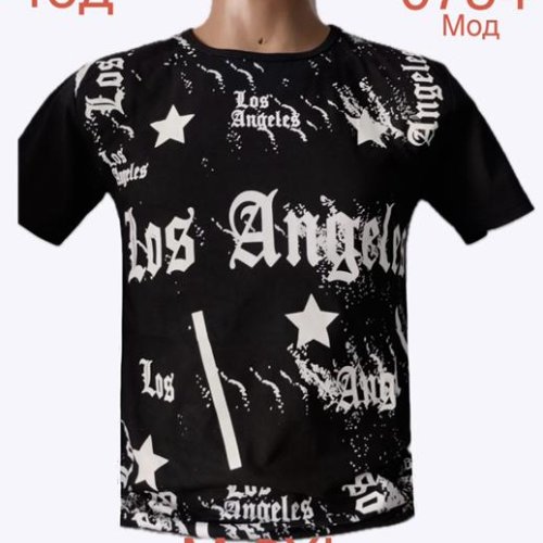 Футболка Надийка (M-2XL) ND1155-0754 black (лето) Надийка ND1155-0754 black