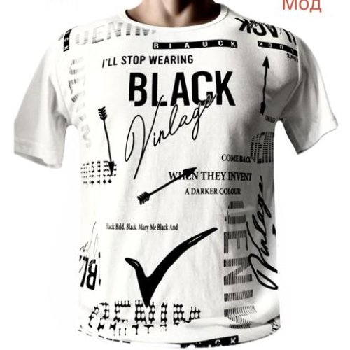 Футболка Надийка (M-2XL) ND1157-0754 white (лето) Надийка ND1157-0754 white