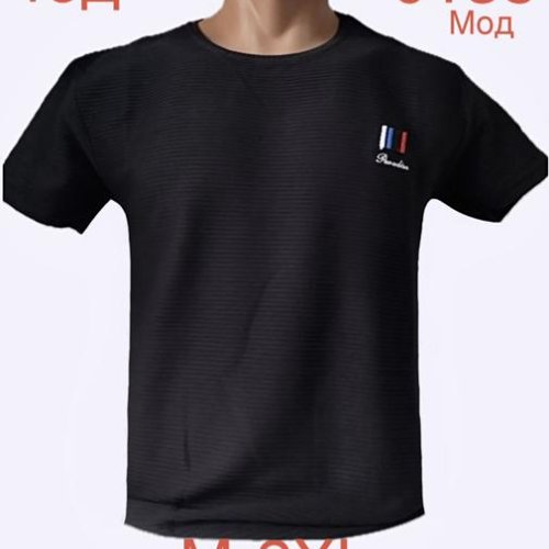 Футболка Надийка (M-2XL) ND1166-0138 black (лето) Надийка ND1166-0138 black