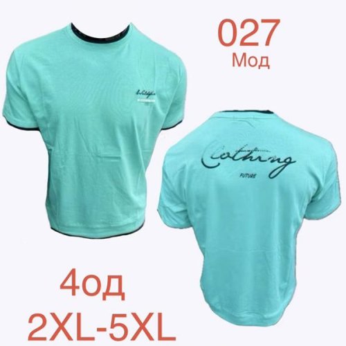 Футболка Надийка (2XL-5XL) ND1208-027 mint (лето) Надийка ND1208-027 mint