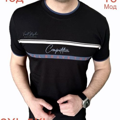 Футболка Надийка (2XL-5XL) ND1215-16 black (лето) Надийка ND1215-16 black