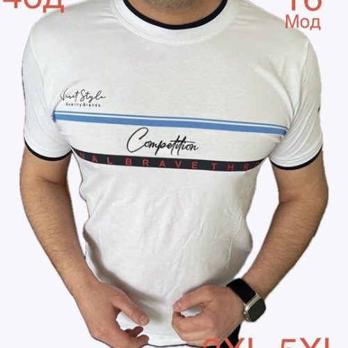 Футболка Надийка (2XL-5XL) ND1221-16 white (лето) Надийка ND1221-16 white