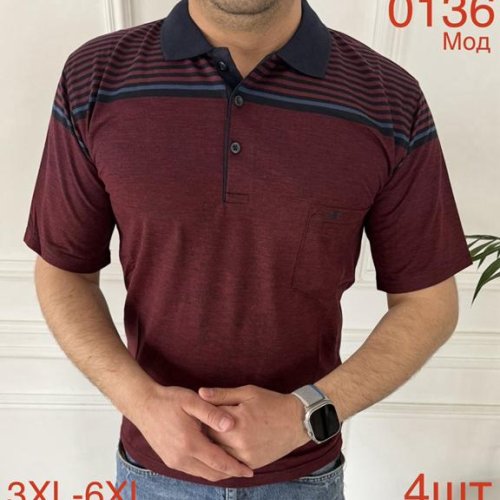 Футболка Надийка (3XL-6XL) ND1236-0136 wine (лето) Надийка ND1236-0136 wine