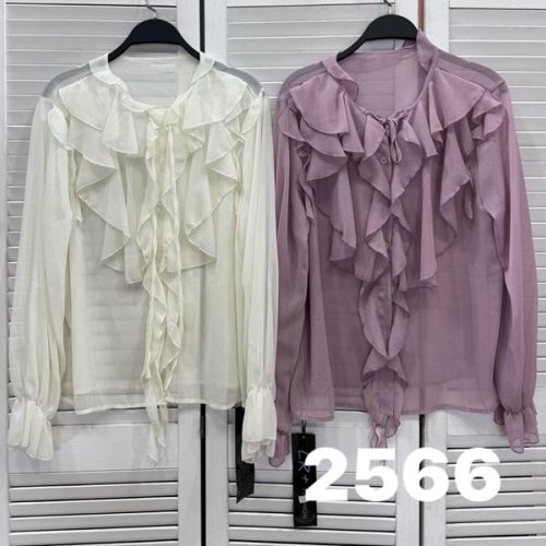 Блузка DIVO (one size) 2566 white (деми) DIVO 2566 white