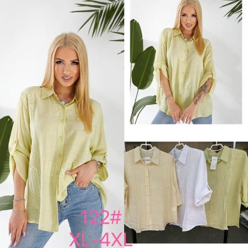 Рубашка JJF (XL-4XL) 122 beige (деми) JJF 122 beige